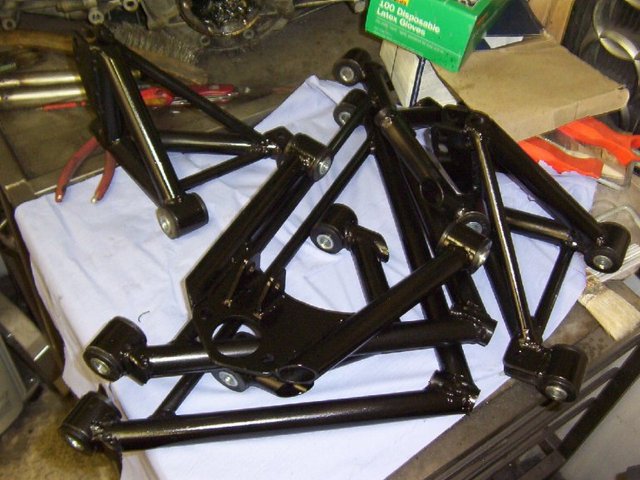 pile of painted wishbones